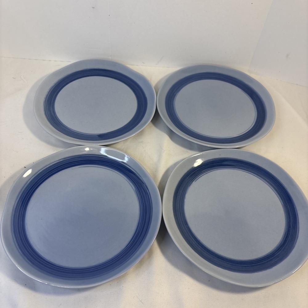 Set of 4 Target Project 62 Valetta Blue Salad Plates Discontinued